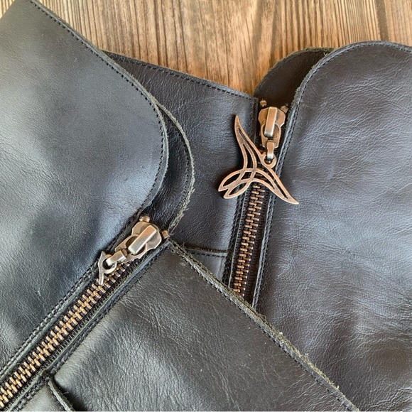 LANE Boots Black Zip Western Riding Boot / LB0216B. Size 10. - Picture 4 of 11